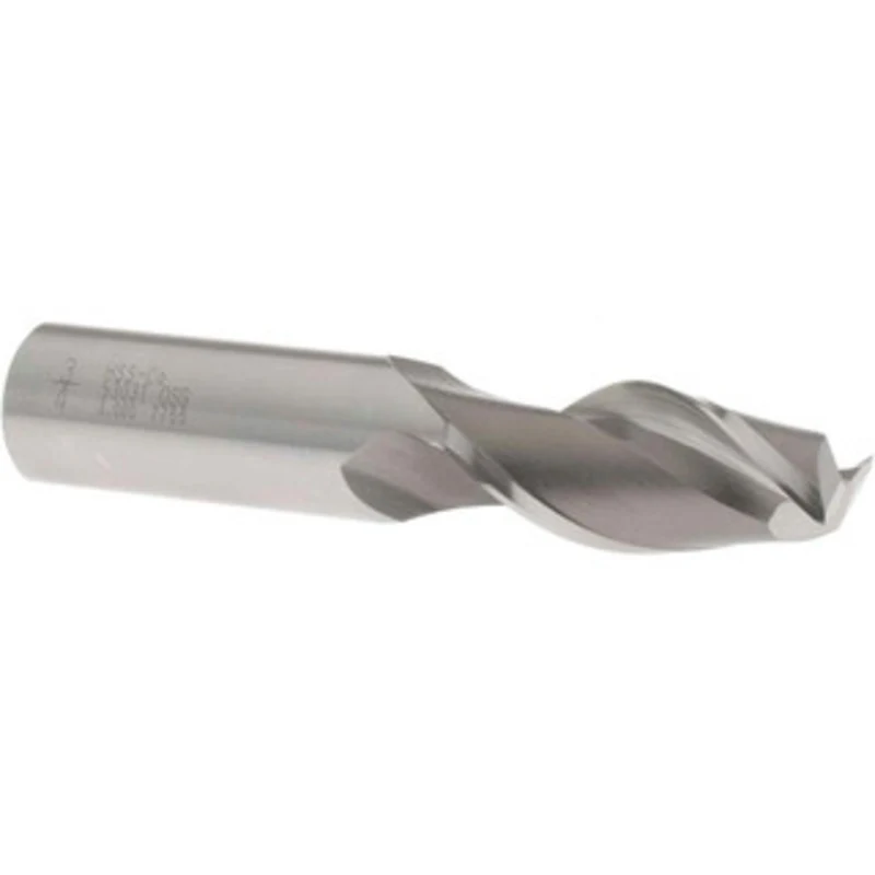 OSG 3/4, 1-5/8 LOC, 3/4 Shank Diam, 3-7/8 OAL, 2 Flute, Cobalt Square End Mill Single End, Uncoated, Spiral Flute, 45...